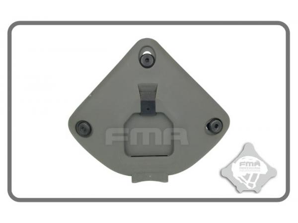 FMA Night Vision Helmet Mount Plastic Middle Black TB1014-BK 