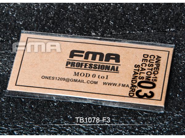 NEW FMA Custom Decals 01 for AN PEQ-15 Case TB1078-01 