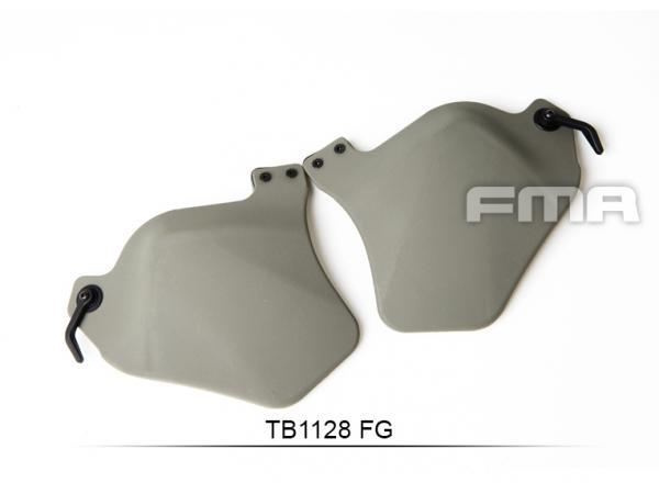 FMA Helmet Plastic Side Covers With Pad Black TB1128-BK 