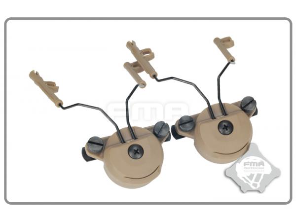 BK FMA EX Headset And Helmet Rail Adapter Set G1 TB997-BK 