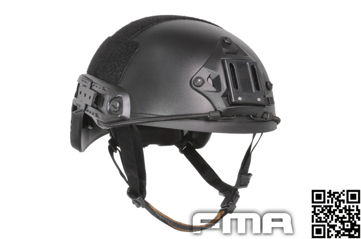 BLACK FMA BalIistic Style Tactical FAST OPS Helmet TB325 L/XL Size 
