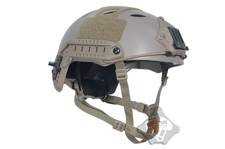 FMA Carbon PJ Style Tactical FAST OPS Helmet TAN DE TB389 L/XL Size 