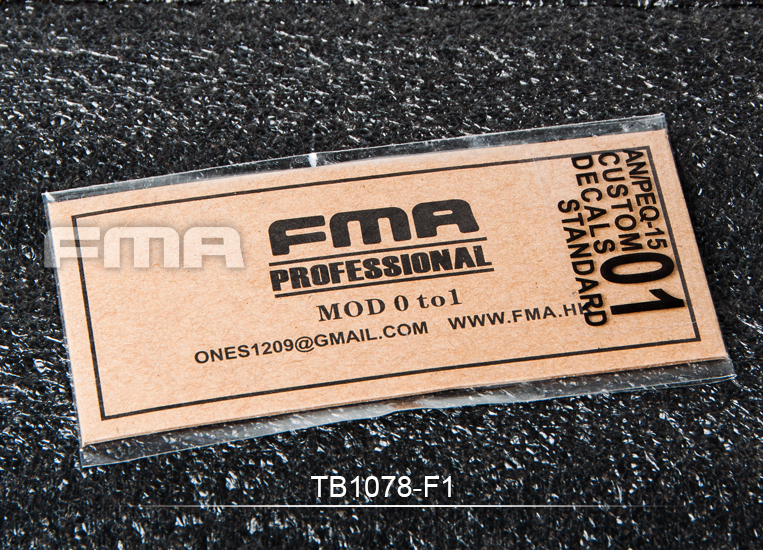 FMA Custom Decals F1 For PEQ-15 LA-5 Case TB1078-01 