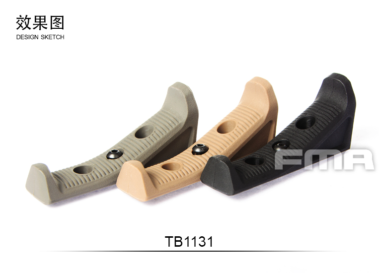 BK FMA Angled Fore Grip Keymod Grip TB1131-BK 